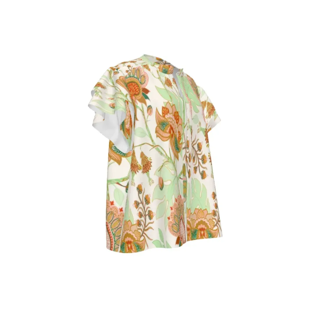 Women's Half Cardigan Ruffle Sleeve Top — photo 4