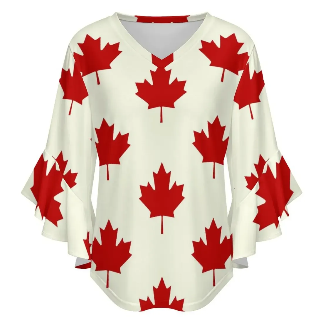Women's Ruffle Sleeve Blouse — photo 4