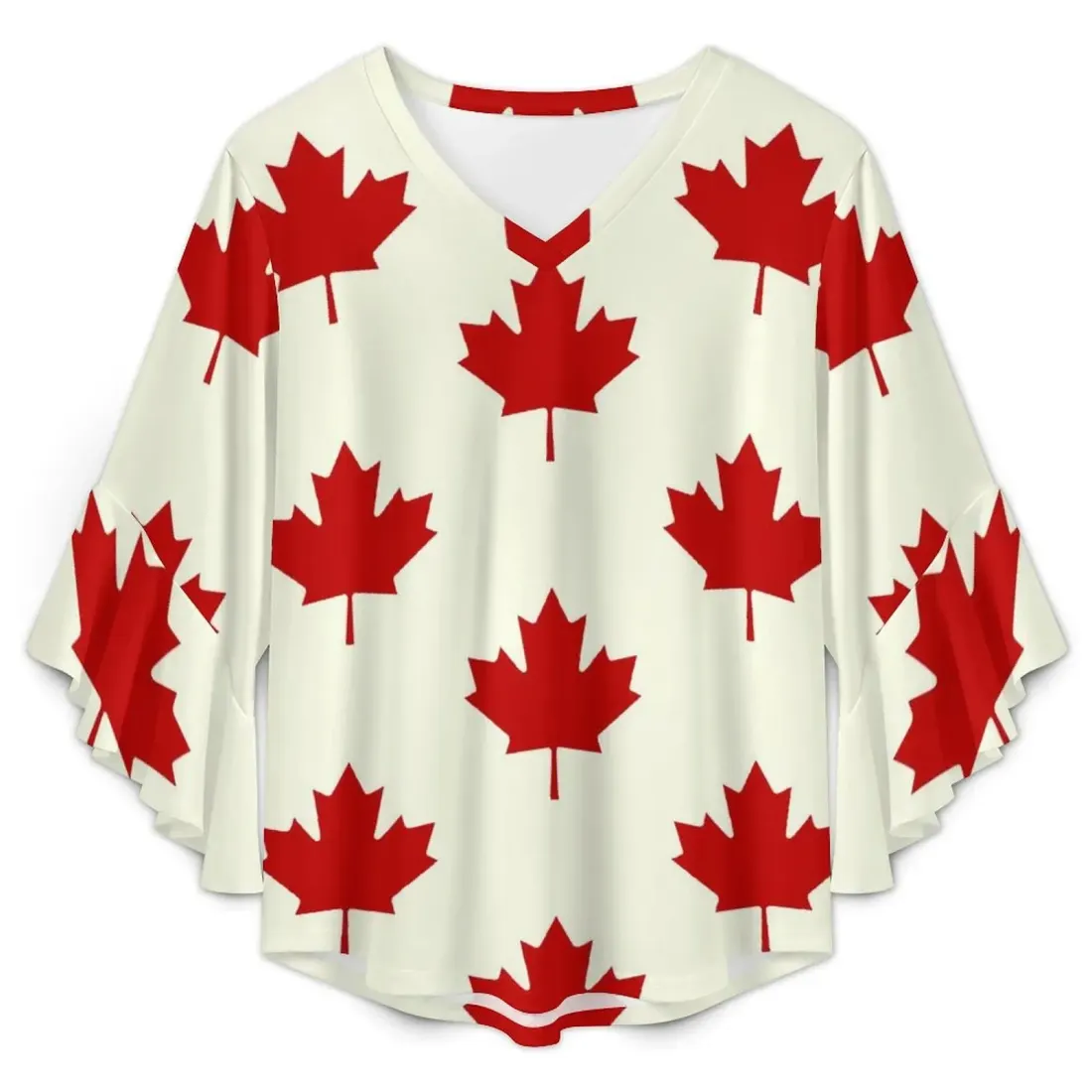 Women's Ruffle Sleeve Blouse — photo 5