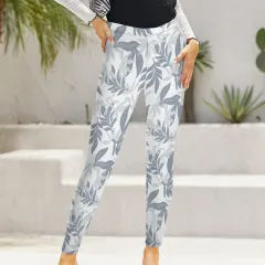 Custom Women's High-Waist Legging thumbnail 2