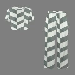 Crew Neck Short Sleeve Crop Top & Wide Leg Pants Set thumbnail 4