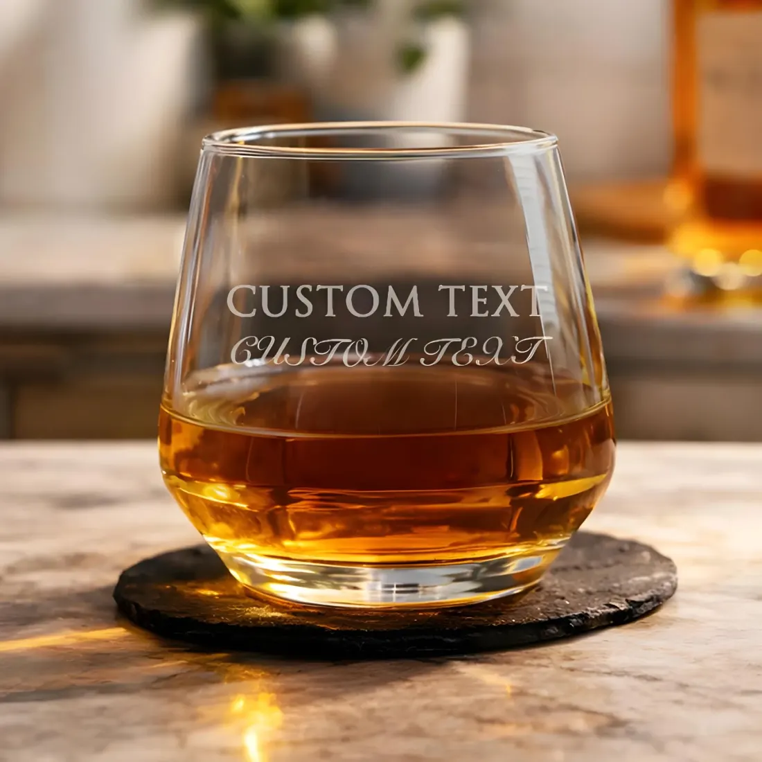 Personalised Redefined Whisky Tumbler, Custom Engraved Glass Gift UK — photo 2