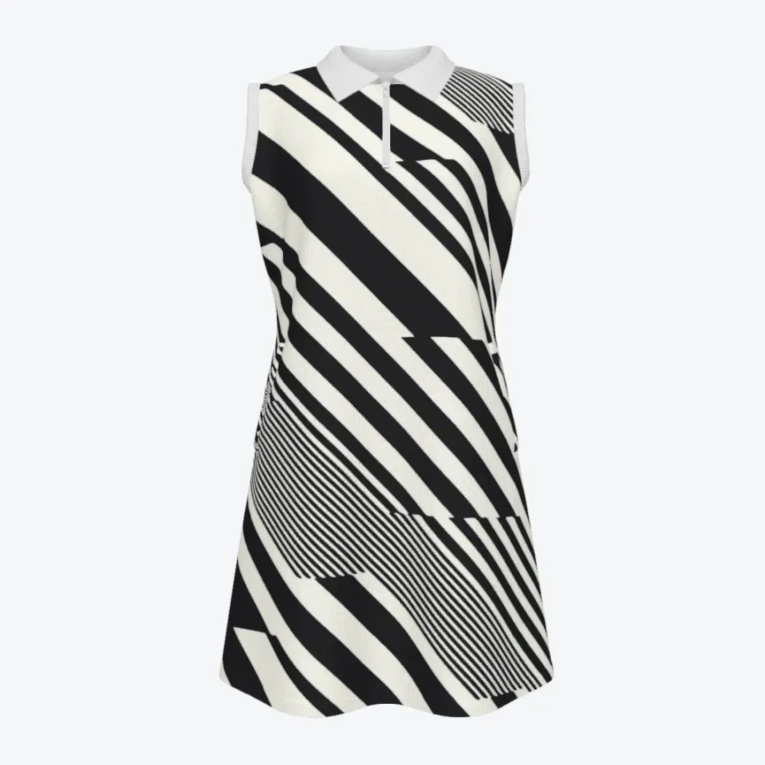 Polo Sleeveless Zip Dress With Pockets