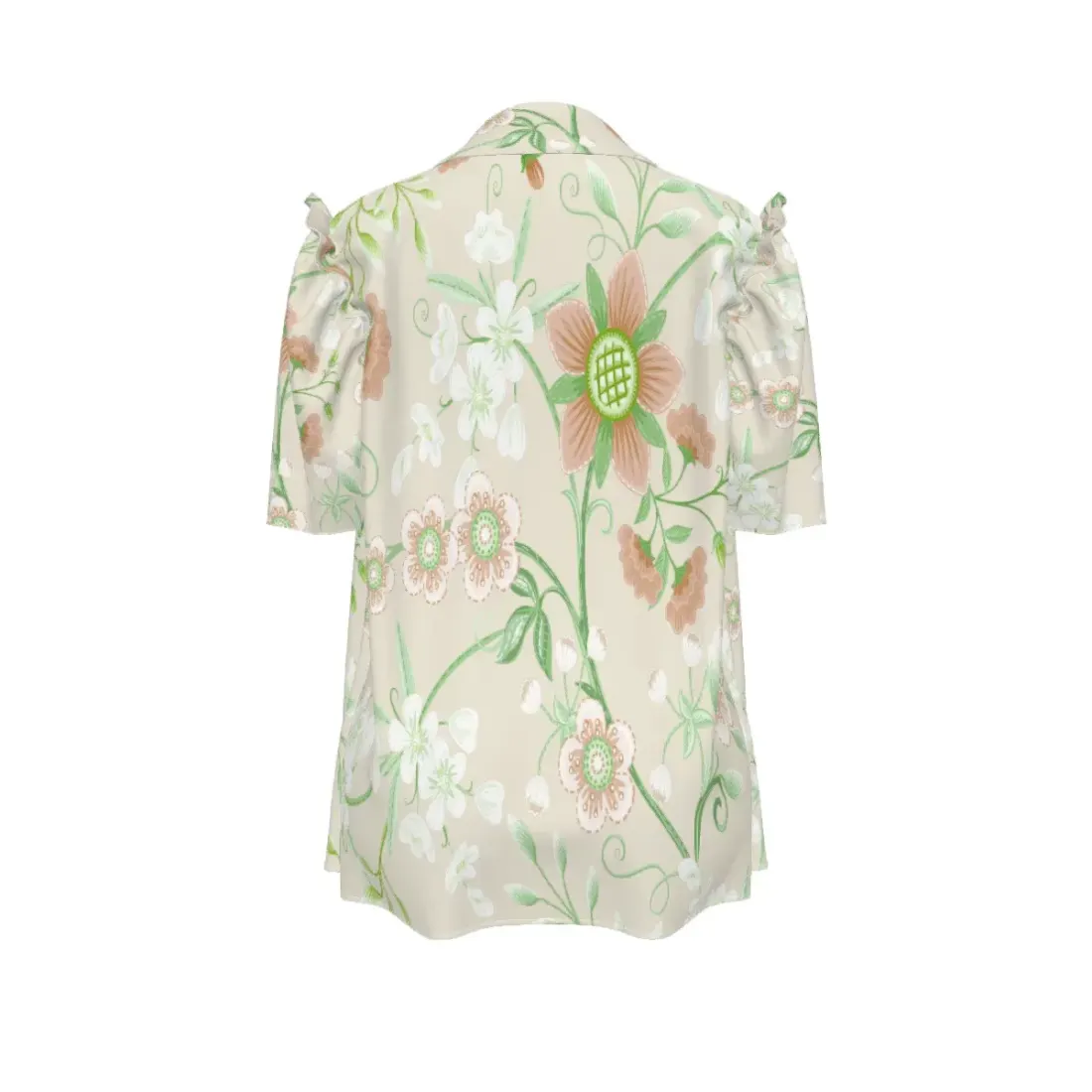 Women's Short Sleeve Blouse with Buttons — photo 5