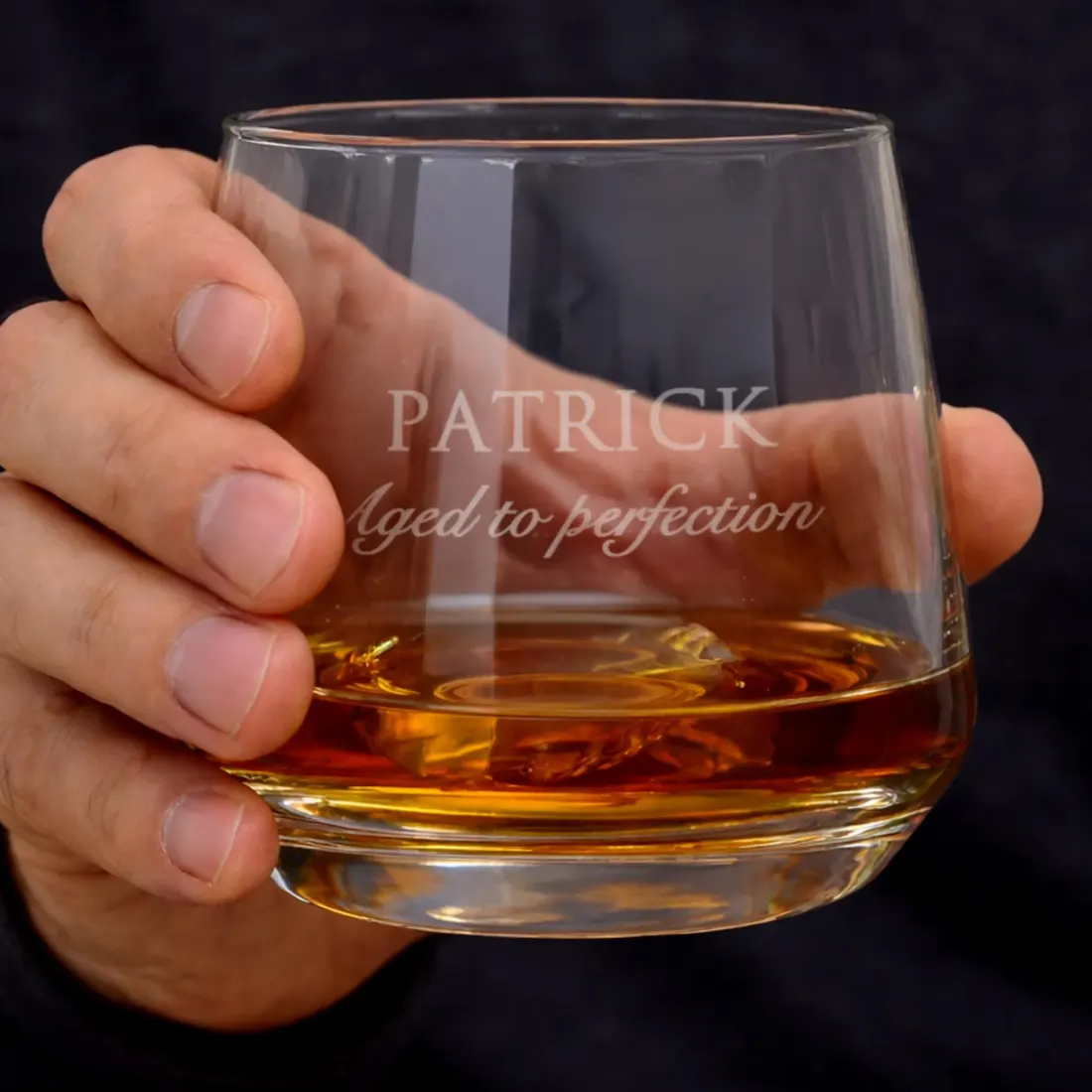 Personalised Redefined Whisky Tumbler, Custom Engraved Glass Gift UK — photo 3