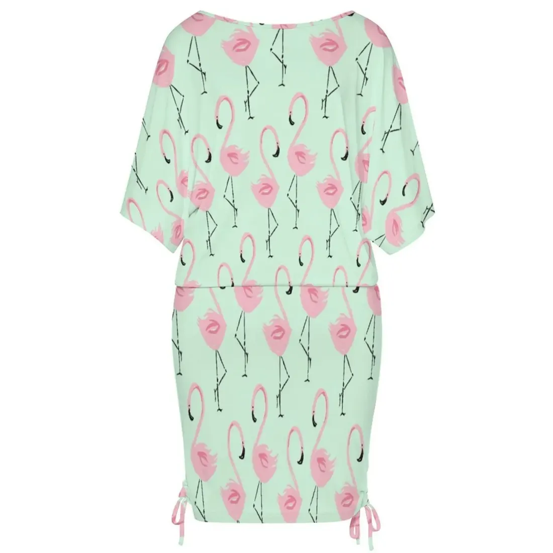 Women's Batwing Sleeve Ruched Dress — photo 5