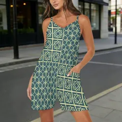 Women's Cami Romper with Pockets thumbnail 1