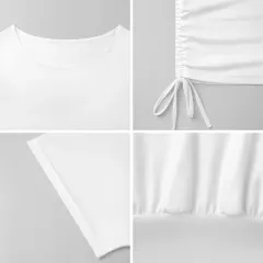 Women's Batwing Sleeve Ruched Dress thumbnail 6