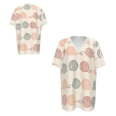 Women's Lace Trim V-Neck Short Sleeve T-Shirt thumbnail 6