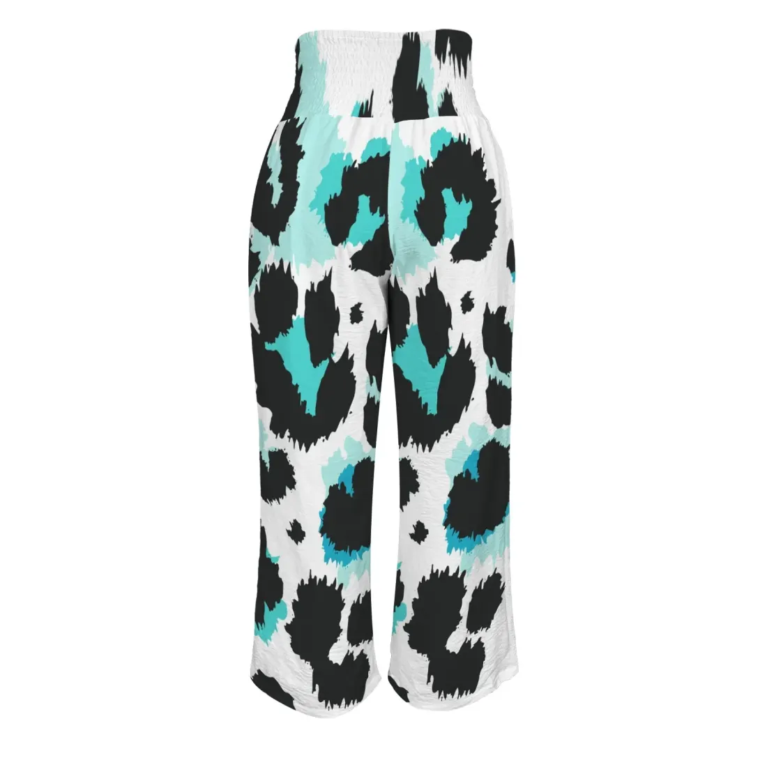 All Over Print Elastic Waist Wide Leg Pants — photo 5
