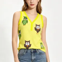 Women's Sleeveless V-Neck Tank Top thumbnail 1
