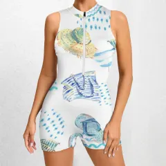 Half-Zip Backless Sport Jumpsuit thumbnail 1