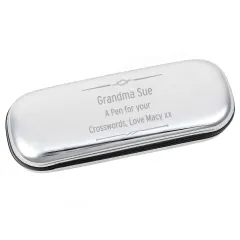 Personalised Scroll Ballpoint Pen with Engraved Silver Tone Gift Box thumbnail 6