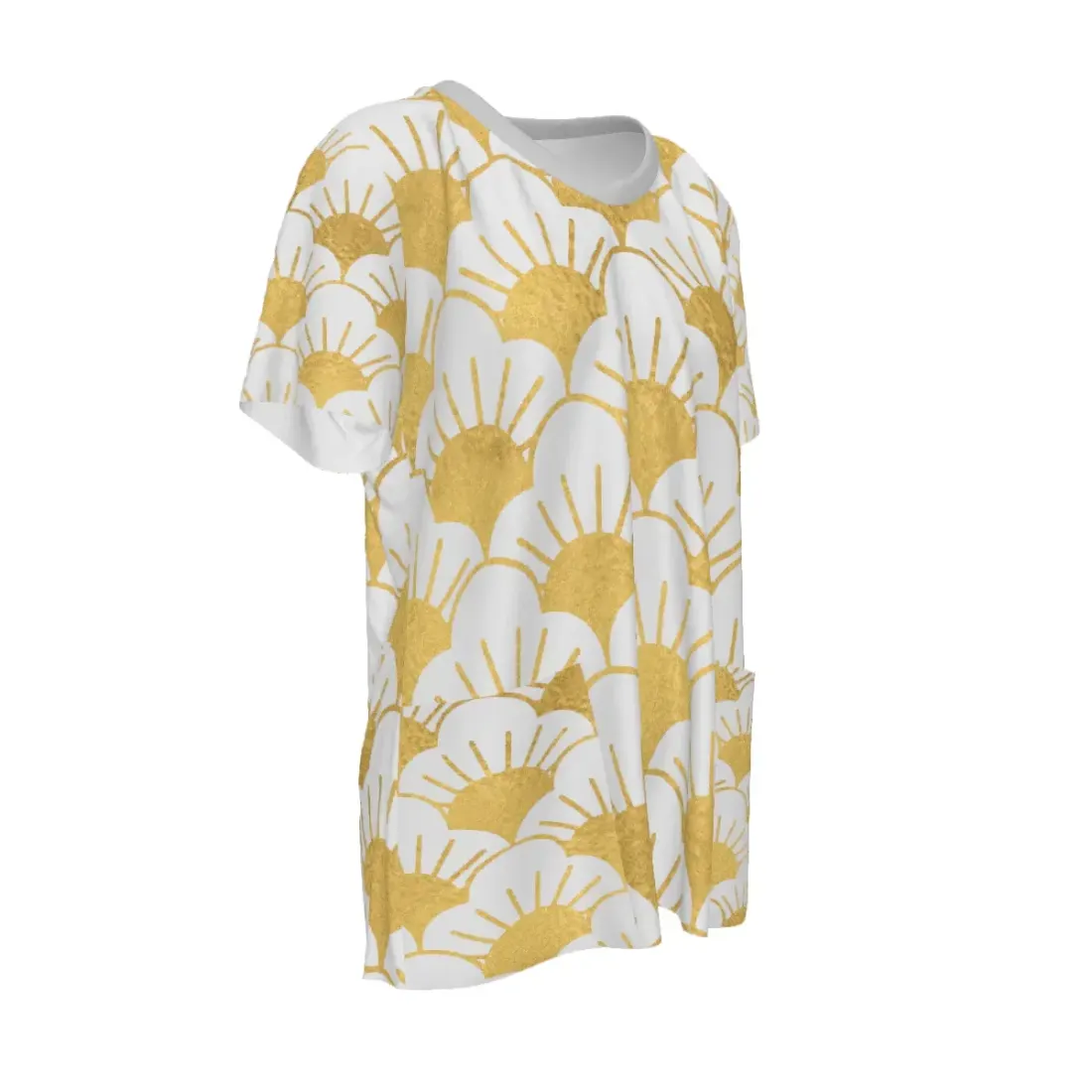 Women's V-Neck Short Sleeve Shirt with Pockets — photo 4