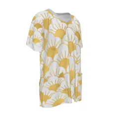 Women's V-Neck Short Sleeve Shirt with Pockets thumbnail 4