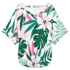 Women's V-Neck Batwing Sleeve T-Shirt thumbnail 5