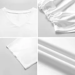 Women's V-Neck Batwing Sleeve T-Shirt thumbnail 6