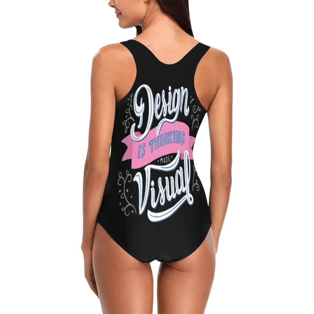 Custom Women's One Piece Swimsuit ( Model S04 ) — photo 2
