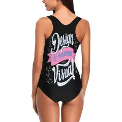Custom Women's One Piece Swimsuit ( Model S04 ) thumbnail 2