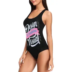 Custom Women's One Piece Swimsuit ( Model S04 ) thumbnail 4