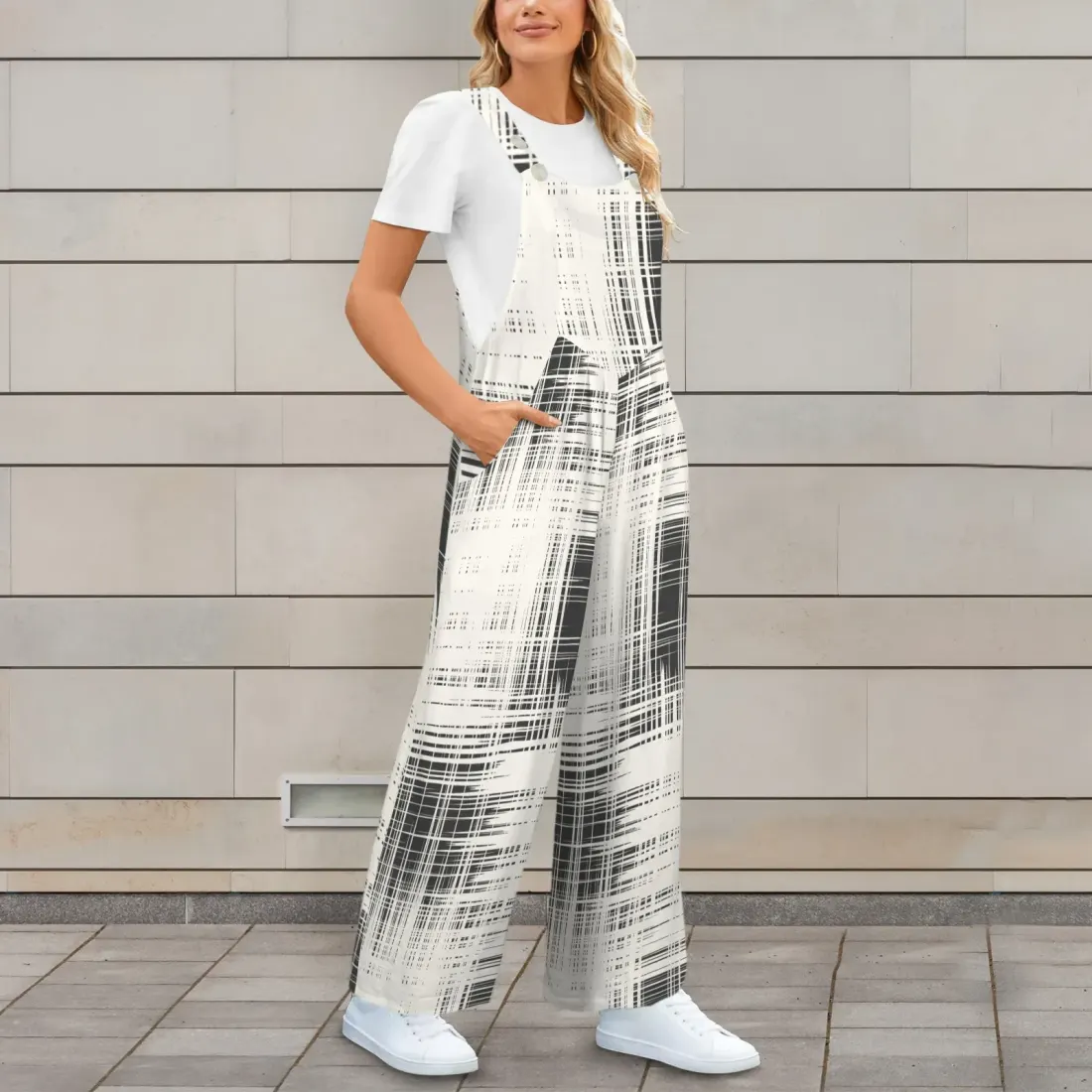 Pocket Wide Leg Bib Jumpsuit — photo 2