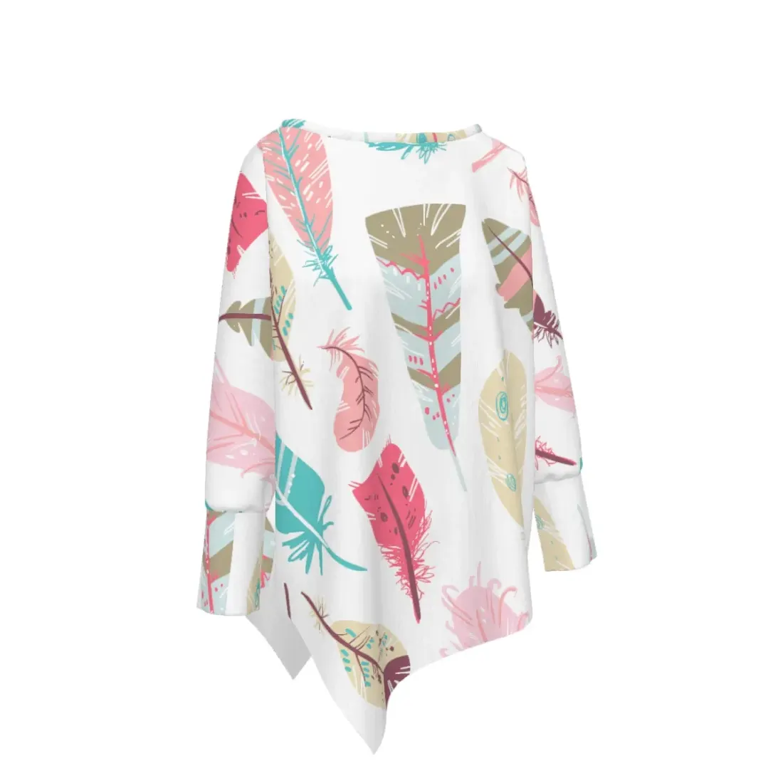Women's T-Shirt With Asymmetrical Hem — photo 2
