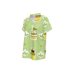 Women's Asymmetrical V-Neck T-Shirt with Buttons thumbnail 5