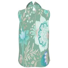 Women's Sleeveless Pleated Sash Top thumbnail 4