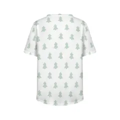 Women's Short Sleeve Pajama Top (Model Sets 17) thumbnail 5