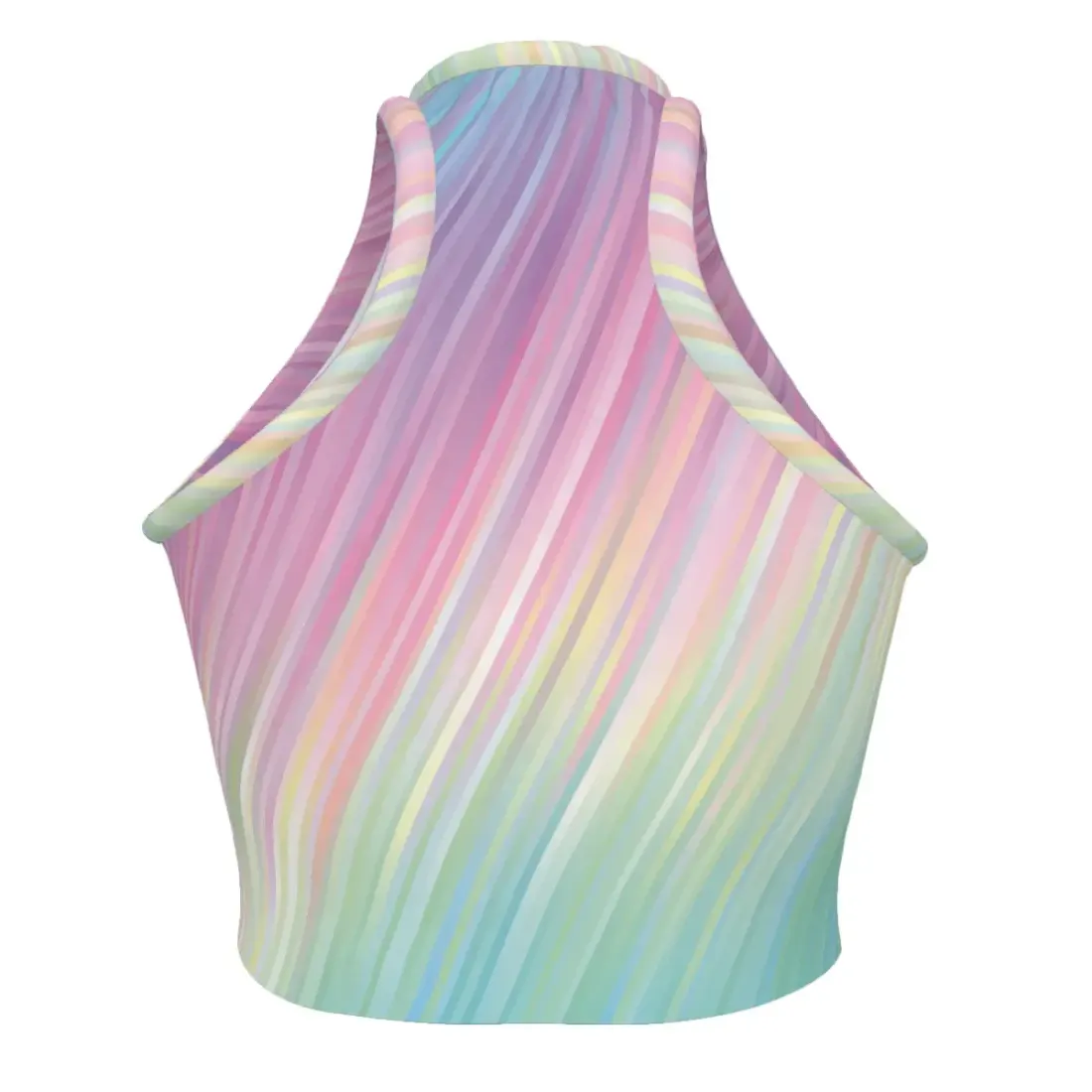 Women's Sleeveless High Neck Crop Tank Top — photo 5