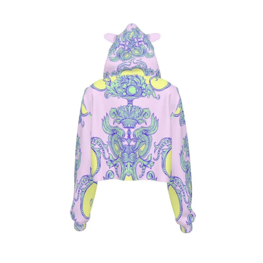 Women's Cat Ear Hoodie With Bare Midriff — photo 4