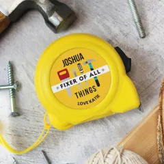 Personalised Tape Measure, Custom Name DIY Tool Gift, Funny Present for Grandad Dad thumbnail 1