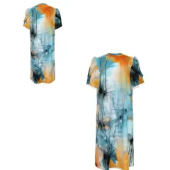 Women's Short Puff Sleeve T-Shirt Dress thumbnail 6