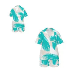 Women's Collared Short Sleeve Pajama Set thumbnail 6