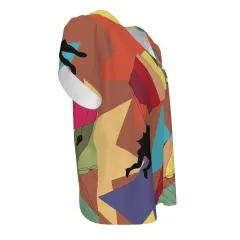 Women's Asymmetrical Neckline Short Sleeve Shirt thumbnail 3