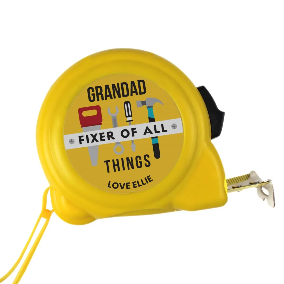 Personalised Tape Measure, Custom Name DIY Tool Gift, Funny Present for Grandad Dad — photo 5