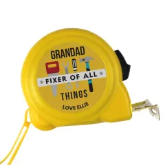 Personalised Tape Measure, Custom Name DIY Tool Gift, Funny Present for Grandad Dad thumbnail 5