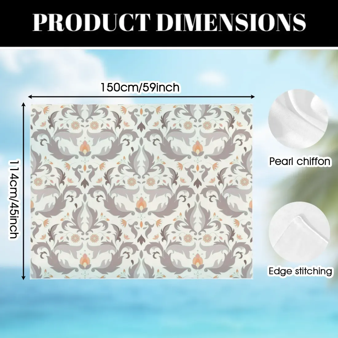 Women's Chiffon Beach Sarong — photo 5