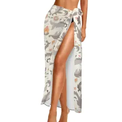 Women's Chiffon Beach Sarong thumbnail 6