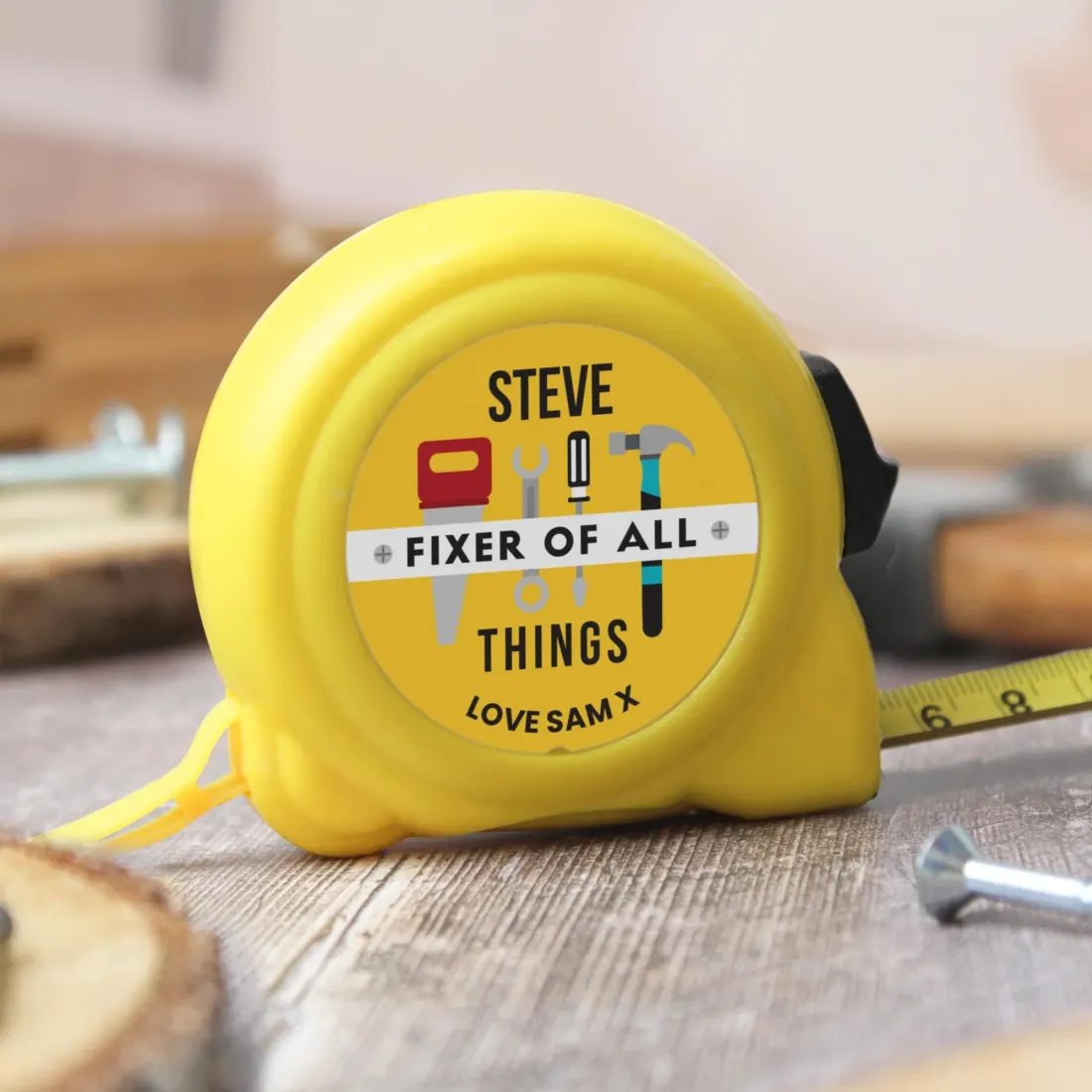 Personalised Tape Measure, Custom Name DIY Tool Gift, Funny Present for Grandad Dad — photo 6
