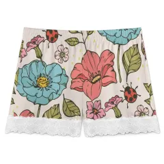 Women's Lace Trim Pajama Shorts thumbnail 5