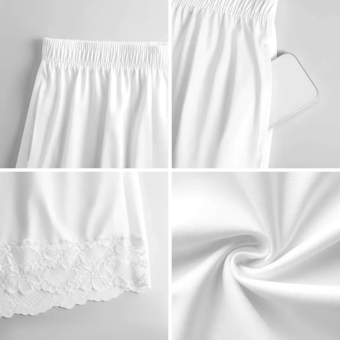 Women's Lace Trim Pajama Shorts — photo 6