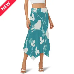 Women's Asymmetrical Flared Maxi Skirt thumbnail 1
