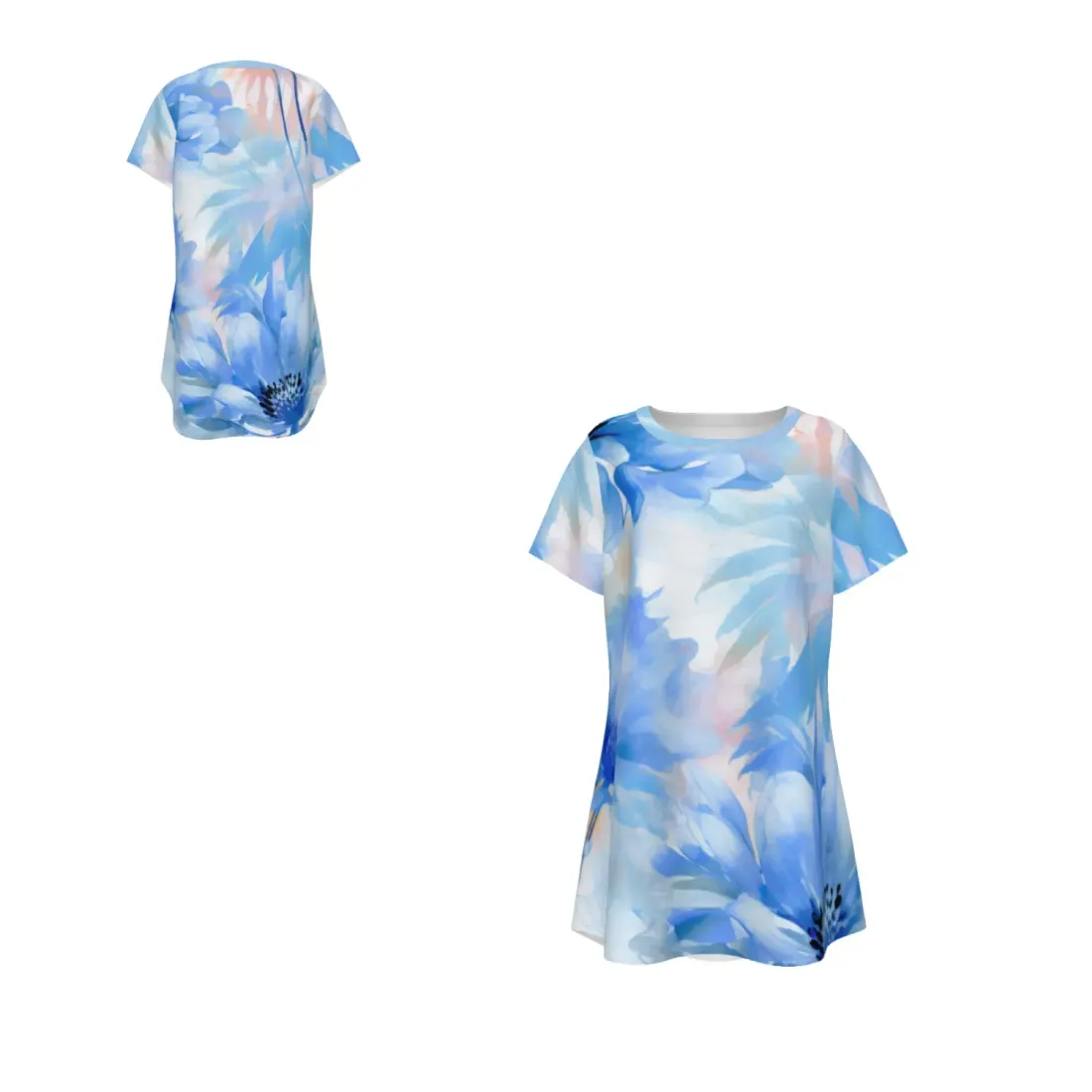 Women's Round Neck Short Sleeve Dress — photo 6