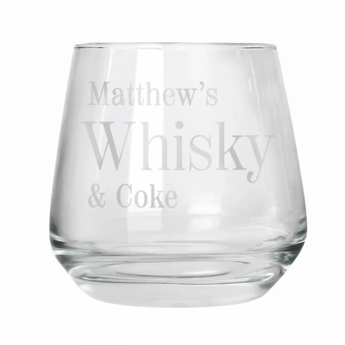 Personalised Rum and Coke Tumbler, Custom Engraved Whiskey Glass, Cocktail Lover Barware — photo 5