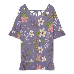 Women's Ruffled Chiffon Beach Cover-Up Dress thumbnail 6