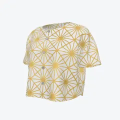 Women's Short Sleeve Baseball Jersey with Buttons thumbnail 3