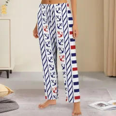 Women's Drawstring Pajama Trousers (Model L80) thumbnail 1
