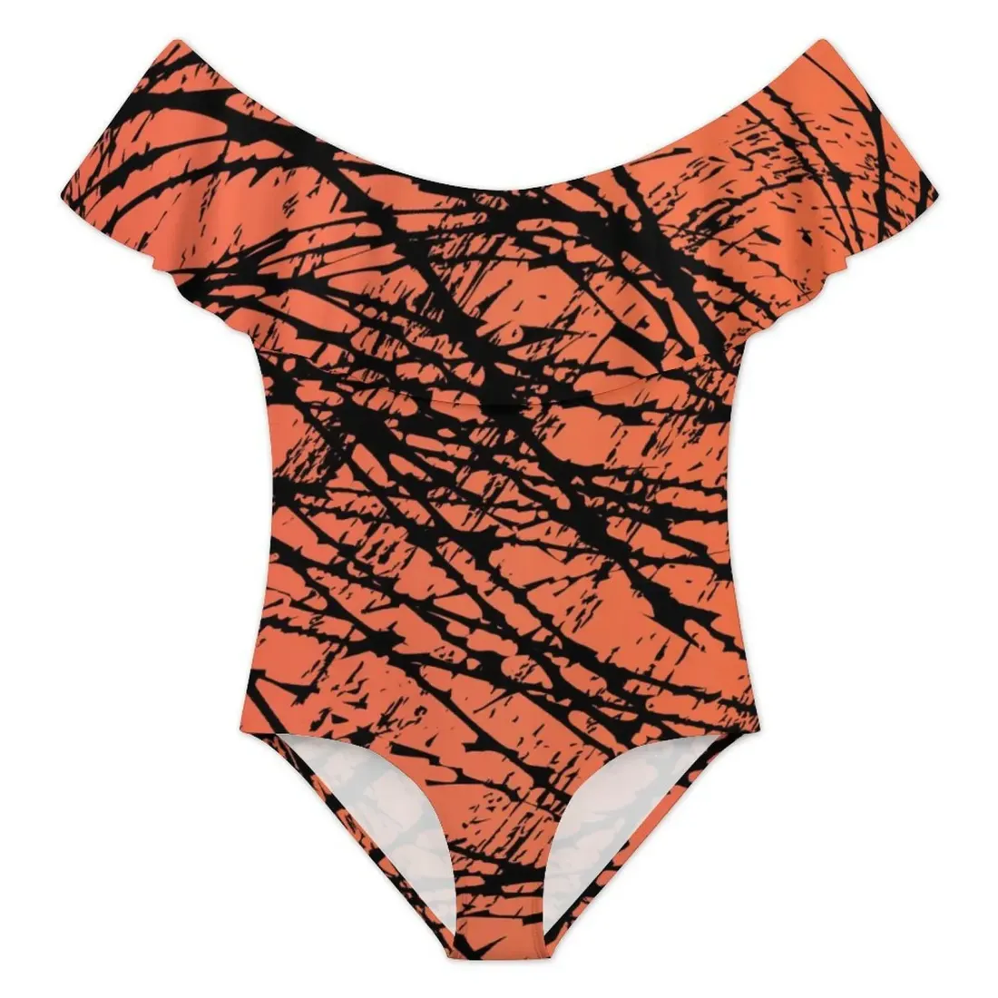 Women's Off-Shoulder Ruffle One-Piece Swimsuit — photo 6