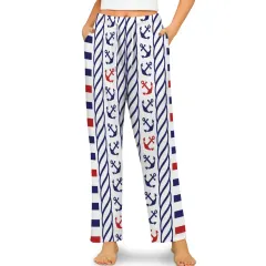 Women's Drawstring Pajama Trousers (Model L80) thumbnail 2